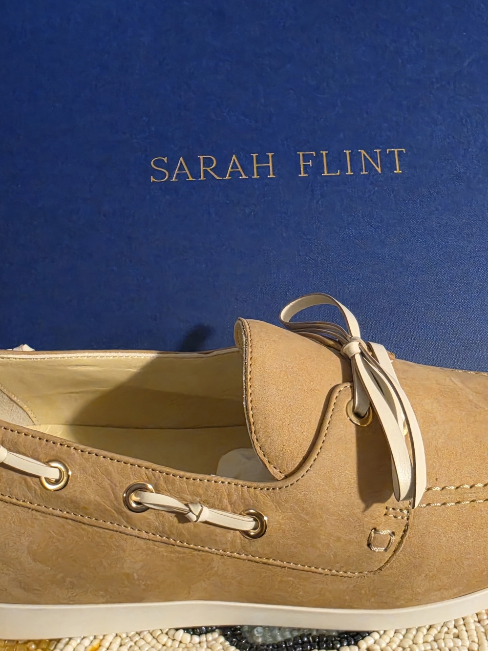 Sarah Flint Tan Suede Driving Loafers